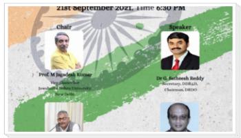 Distinguished Lecture on "Defence Technologies for India's National Security"